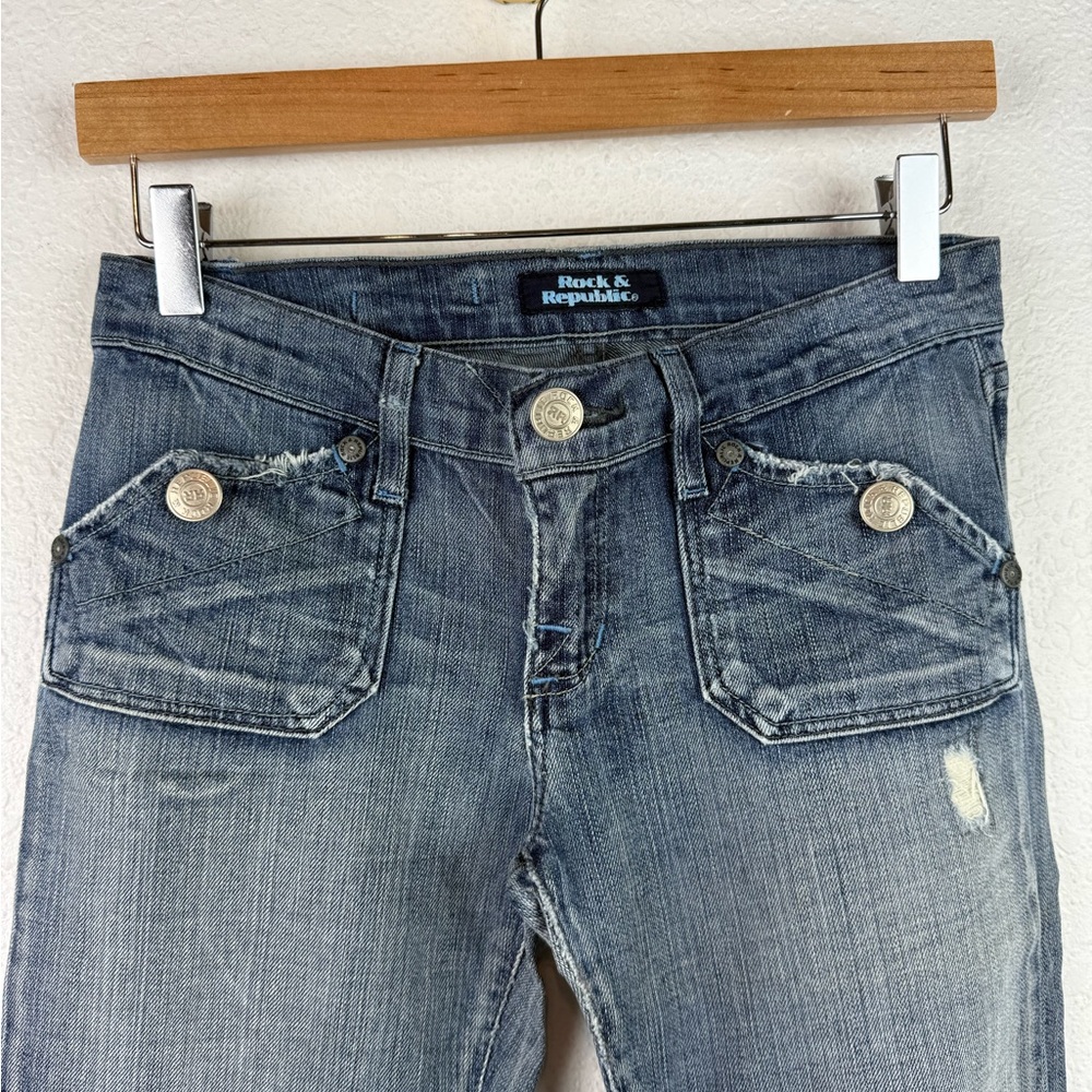 Rock & Republic vintage Y2K low rise flare jeans 26